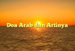 Doa Arab dan Artinya