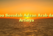 Doa Sesudah Adzan Arab dan Artinya