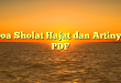 Doa Sholat Hajat dan Artinya PDF